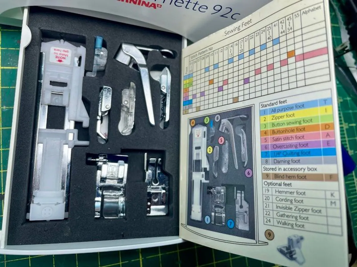 Bernina Bernette 92c - Just fully serviced - Excellent condition 150 Stitches! - All feet & accessories included from new - Image 3