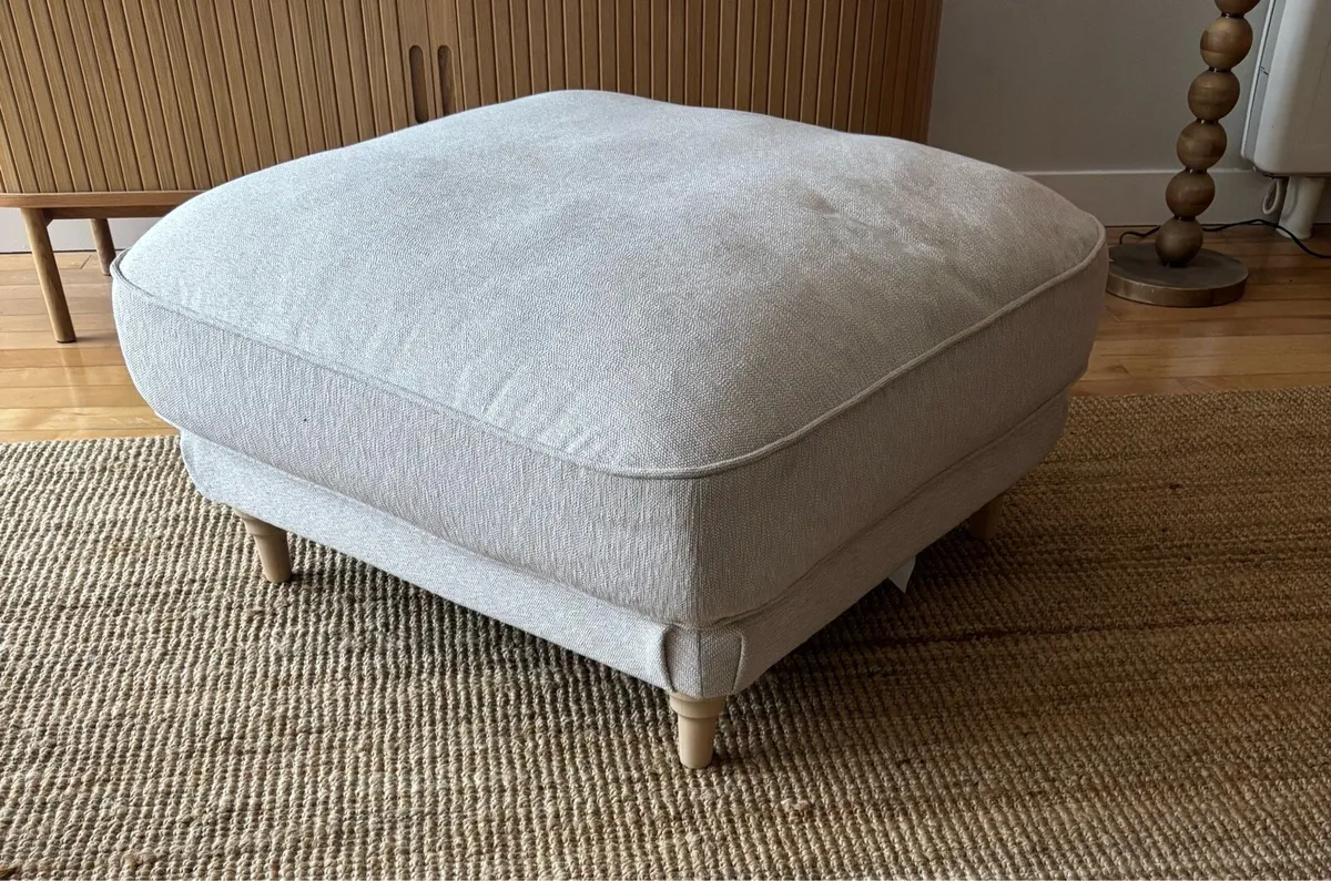 Cream Coloured Ottoman - Image 1