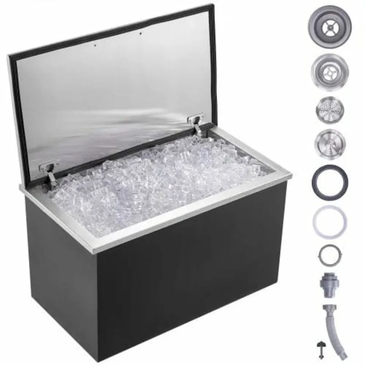 Drop in Ice Chest, 24"L x 20"W x 15"H Stainless St - Image 1