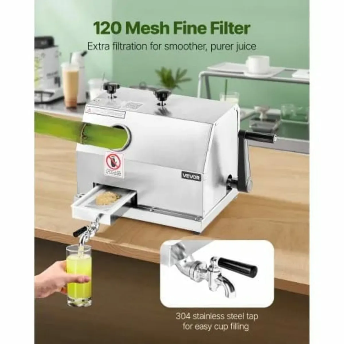 Commercial Sugar Cane Juicer Machine 50 kg/h Outpu - Image 4