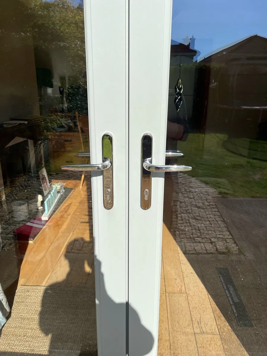 French Double Glazed UPVC Doors as NEW - Image 2