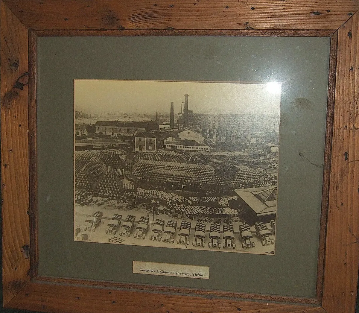 Vintage Wooden Framed  St. James's Gate Brewery - Image 2