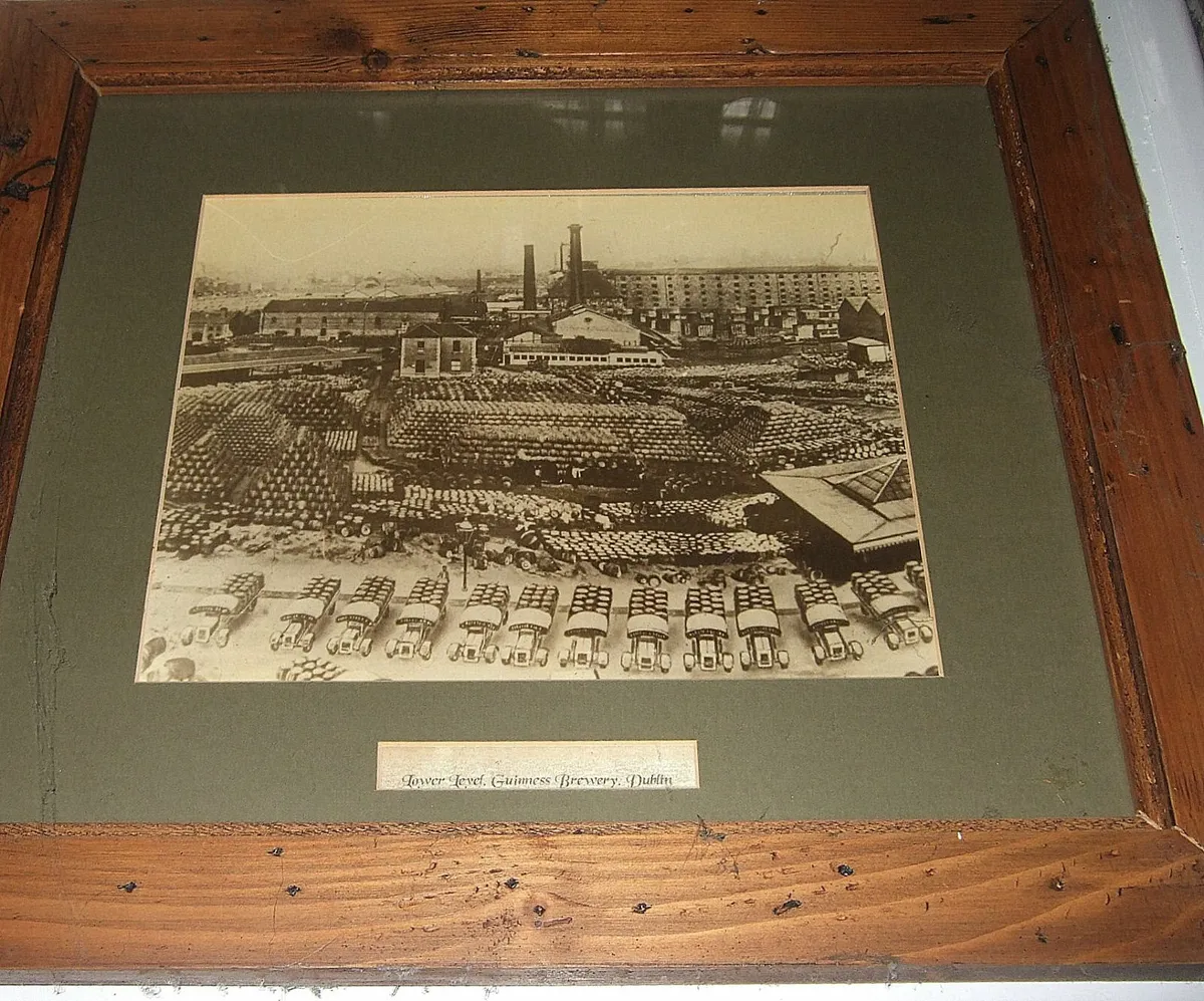 Vintage Wooden Framed  St. James's Gate Brewery - Image 3