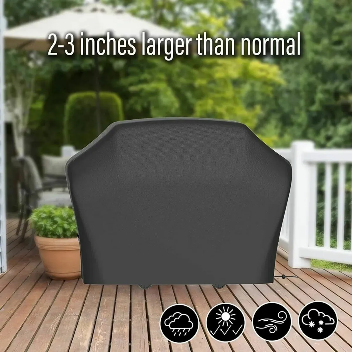 Large BBQ Cover – Rip-Proof Windproof for Grill - Image 2