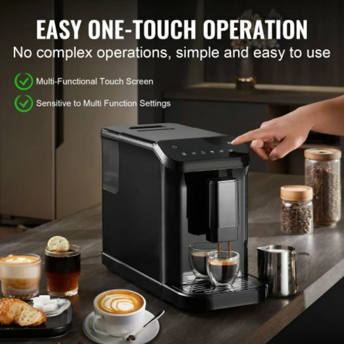 Automatic Espresso Machine - Built-In Grinder, 15 - Image 2