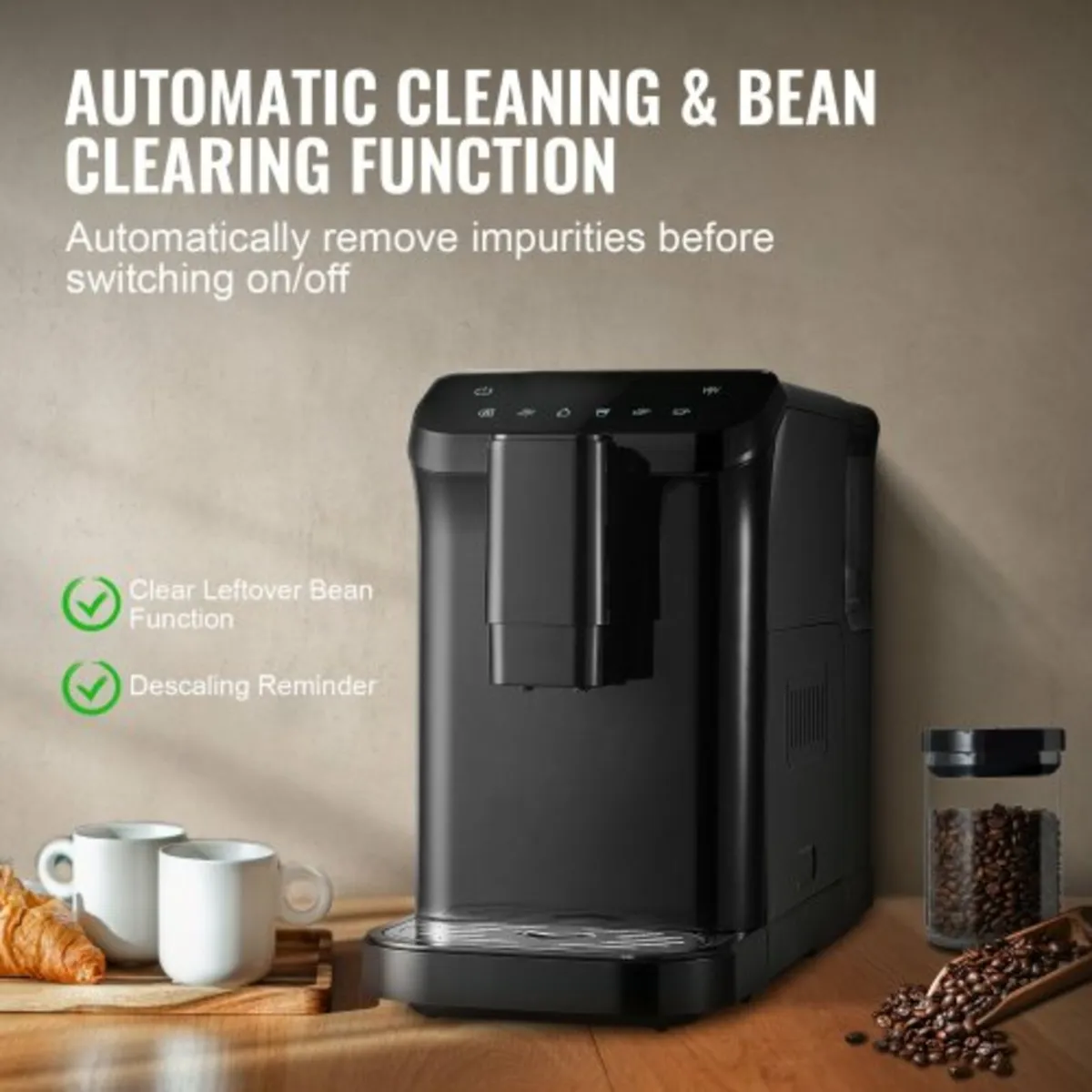 Automatic Espresso Machine - Built-In Grinder, 15 - Image 4