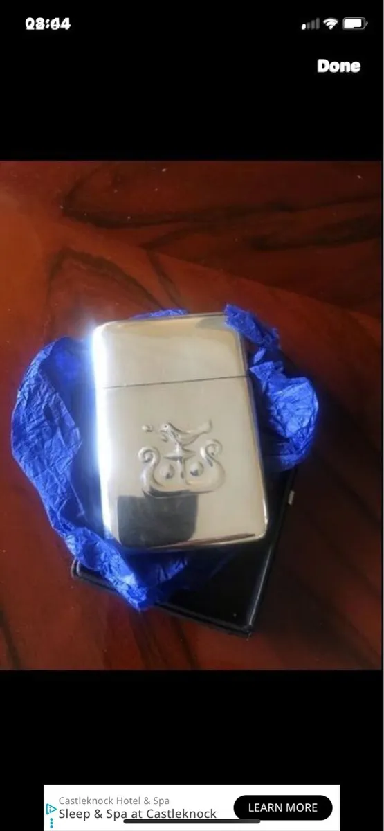 Solid Silver Business Card Holder - Image 1