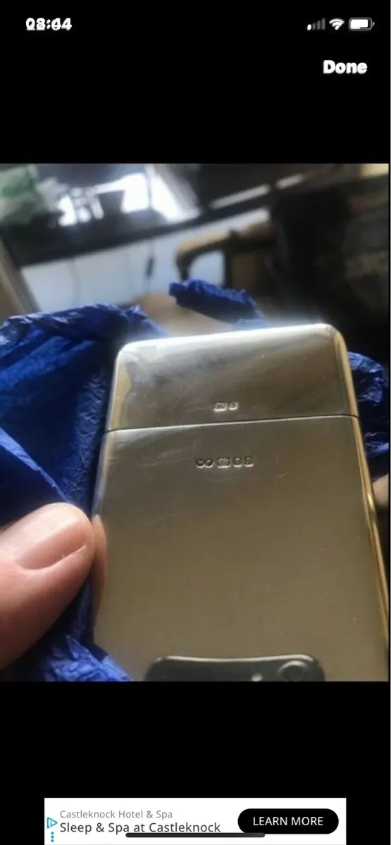 Solid Silver Business Card Holder - Image 2