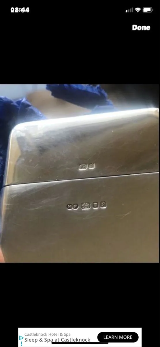 Solid Silver Business Card Holder - Image 3