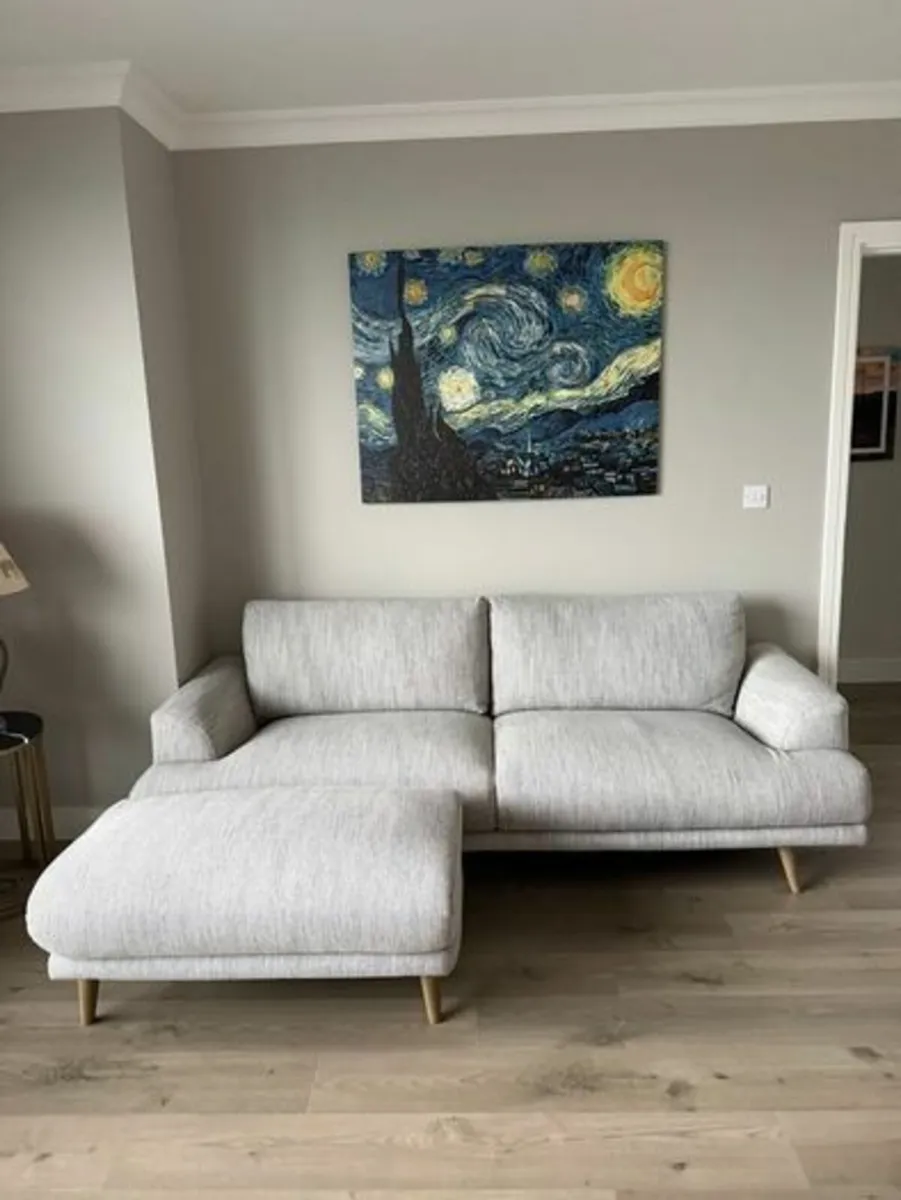 Two three seater sofa and one ottoman - Image 1