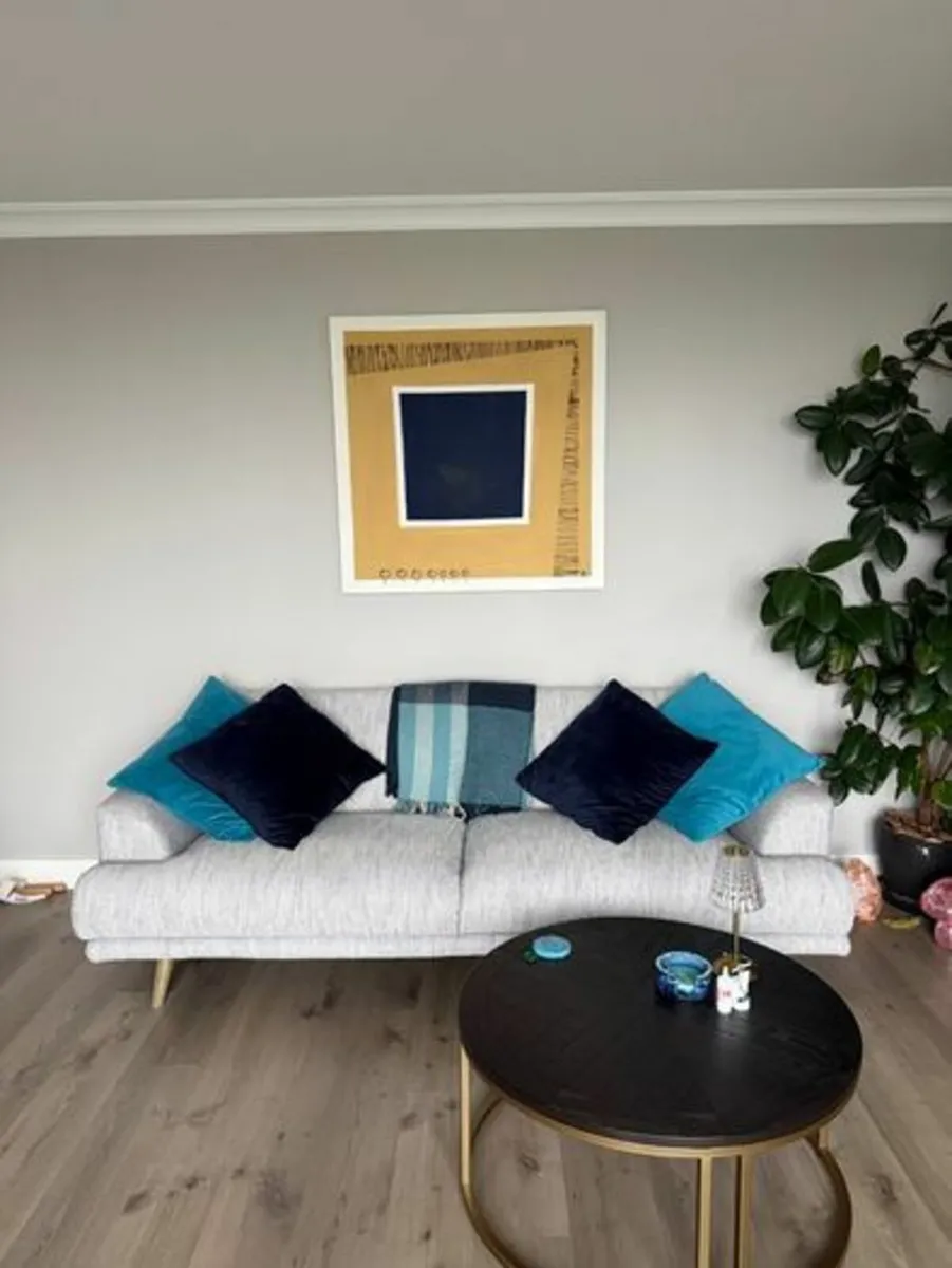 Two three seater sofa and one ottoman - Image 3