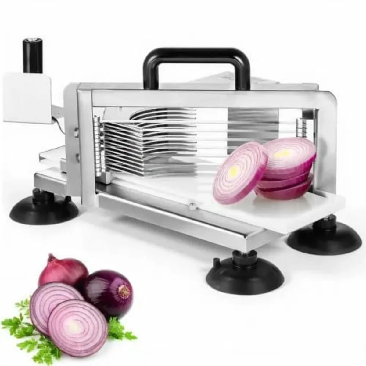 Commercial Tomato Slicer, 3/8 inch Tomato Cutter S - Image 1