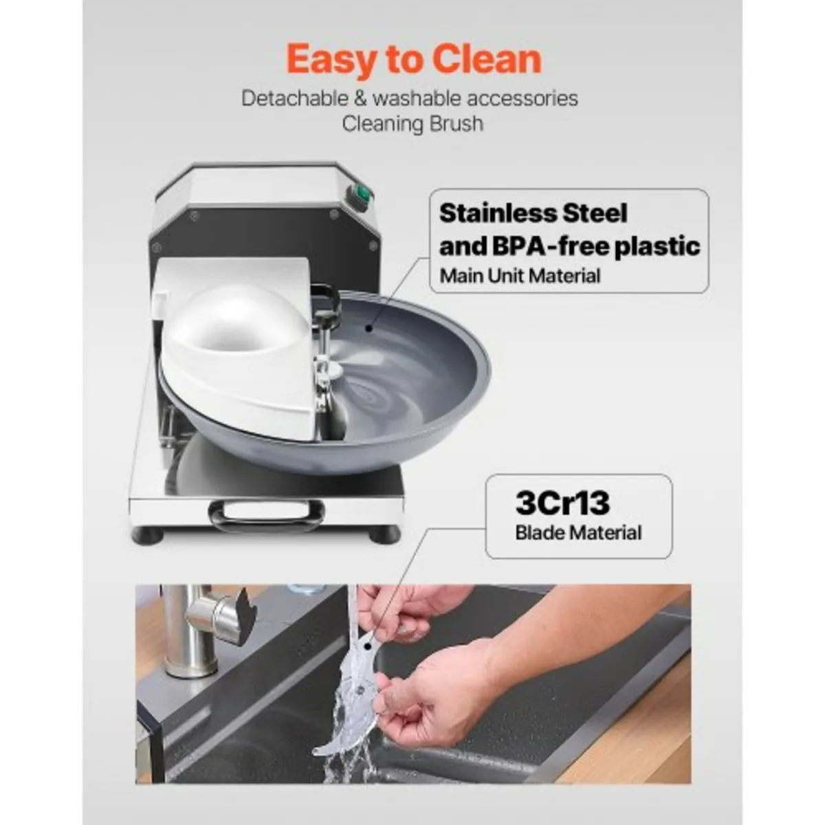 Food Processor & Vegetable Chopper, 3000RPM Food-G - Image 3