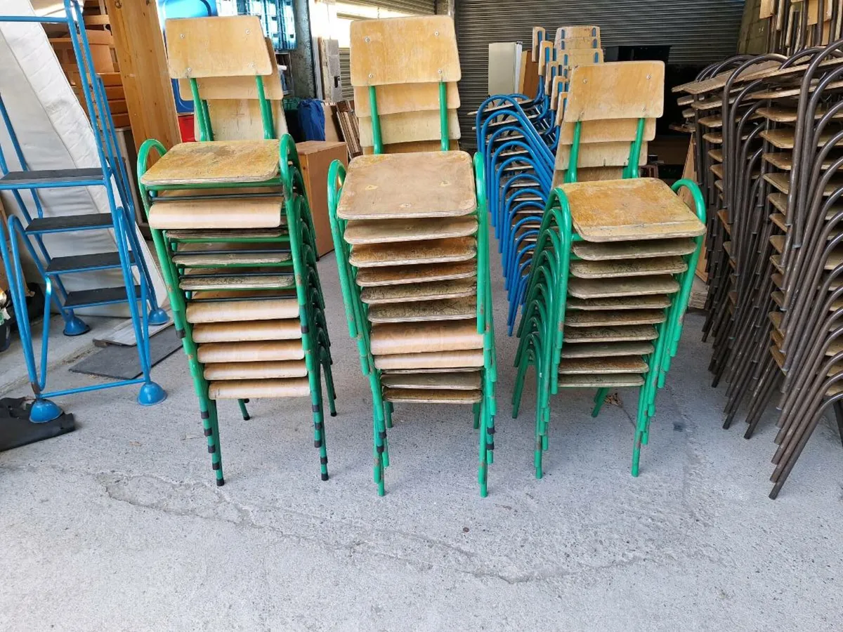 Old kids' school chairs (DELIVERY) - Image 1