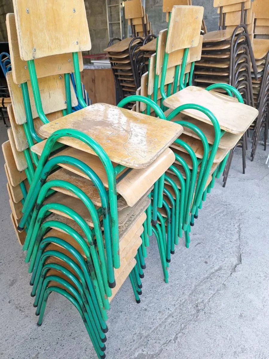 Old kids' school chairs (DELIVERY) - Image 3