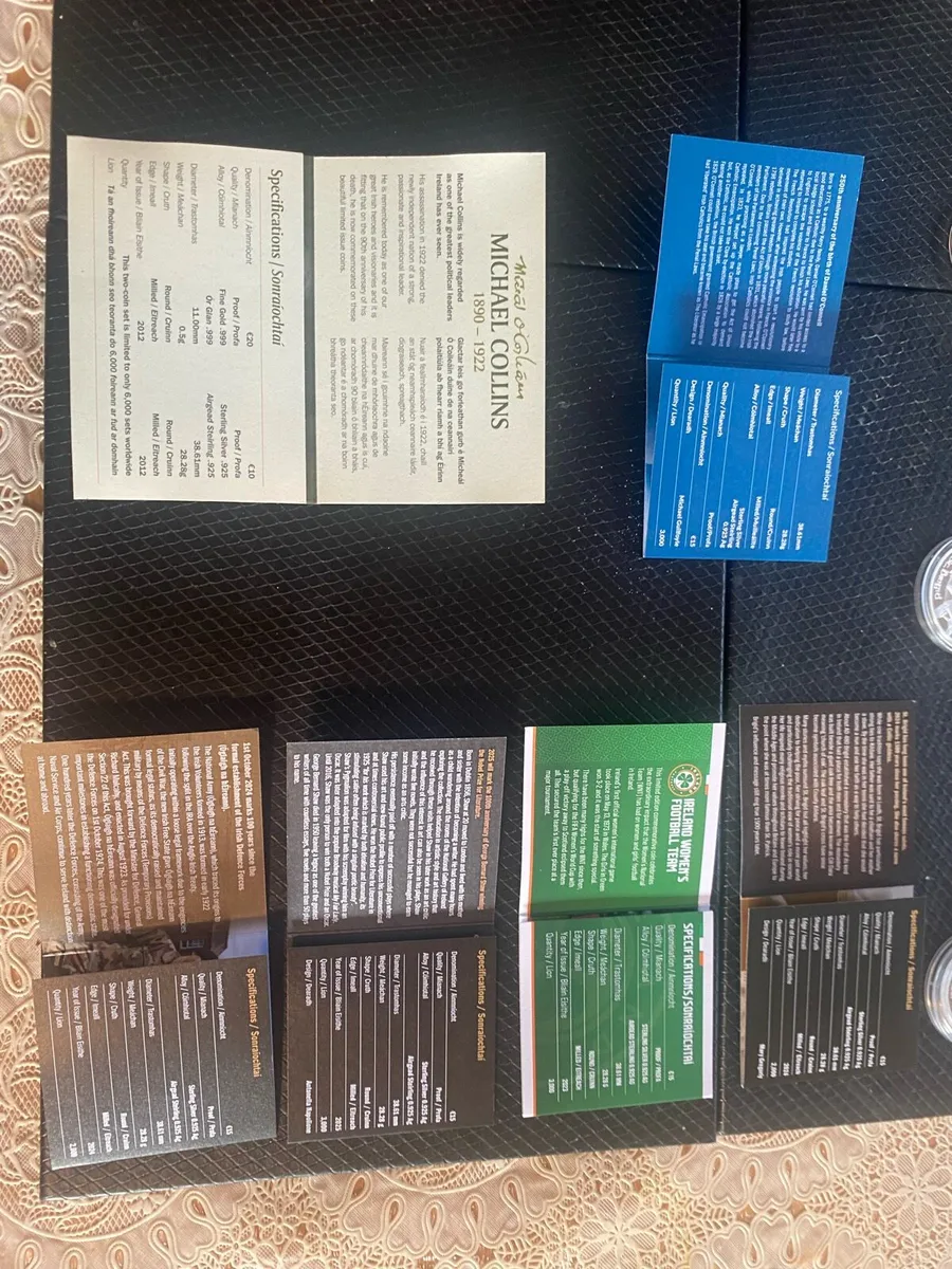 6 one once silver coins plus one gold coin 0.5 gra - Image 2