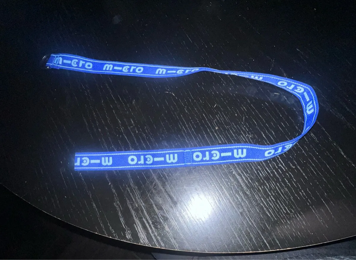 Micro Scooter Pull along or Carry Strap in Blue. - Image 1