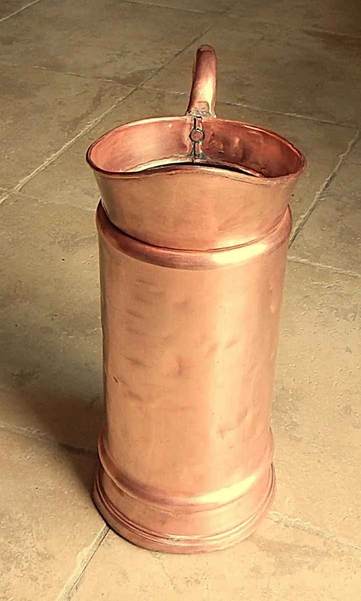 Large Vintage Handmade Copper Jug - Image 2
