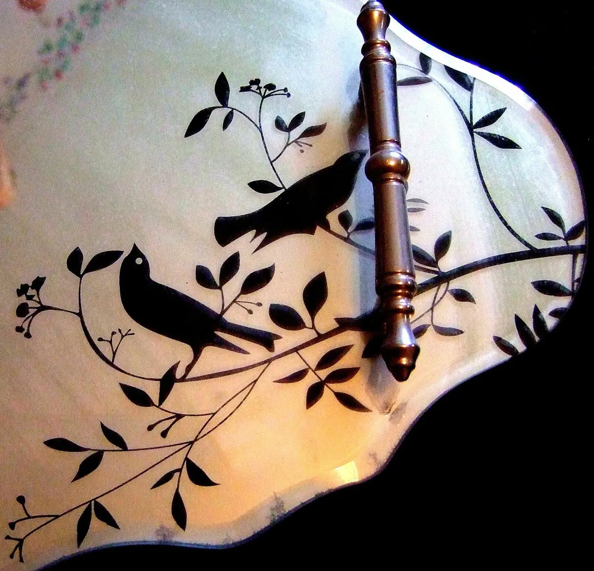 Vintage Harrods Glass Cocktail Tray - Image 2