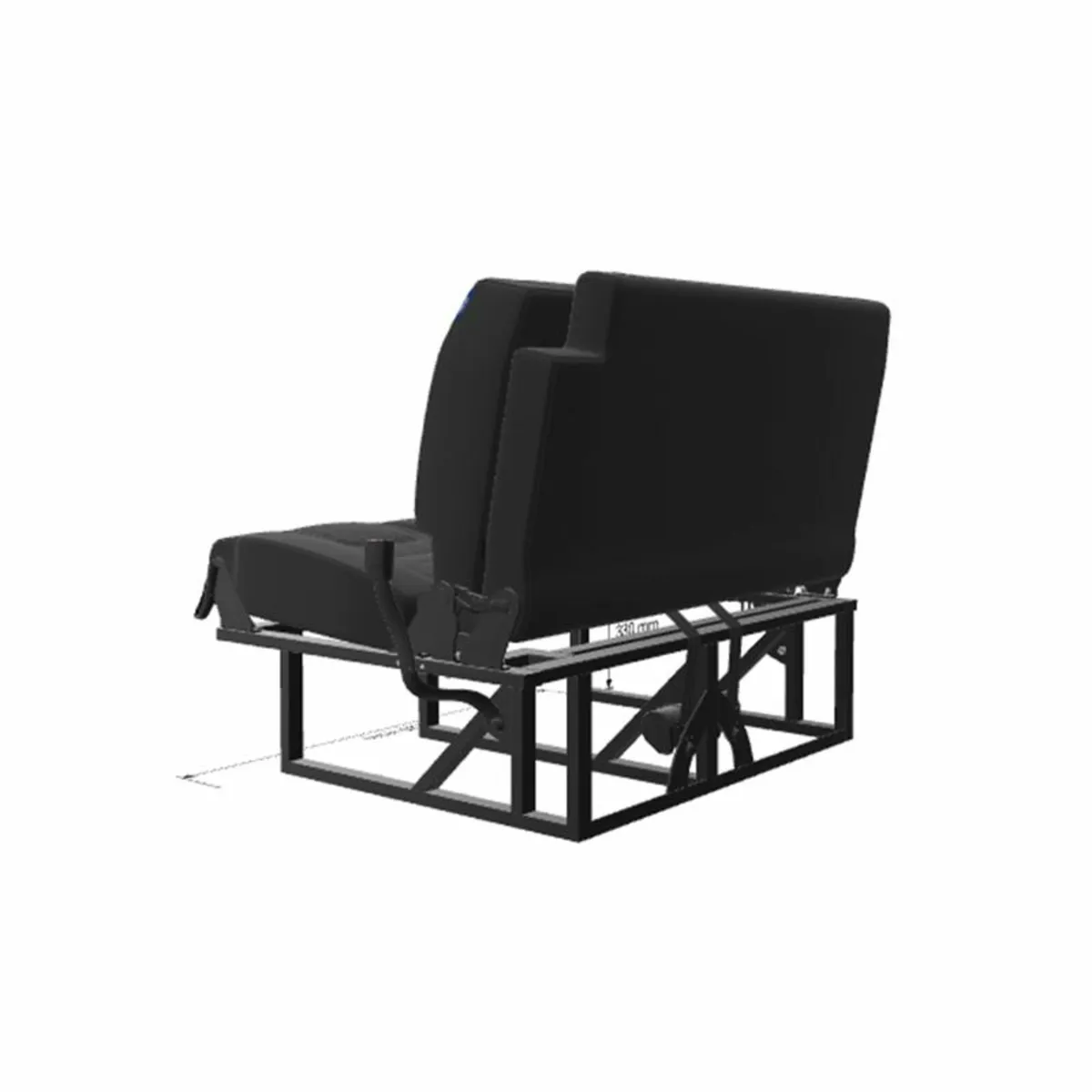 RIB Altair Bed 112cm Fixed Frame with Isofix - Image 4