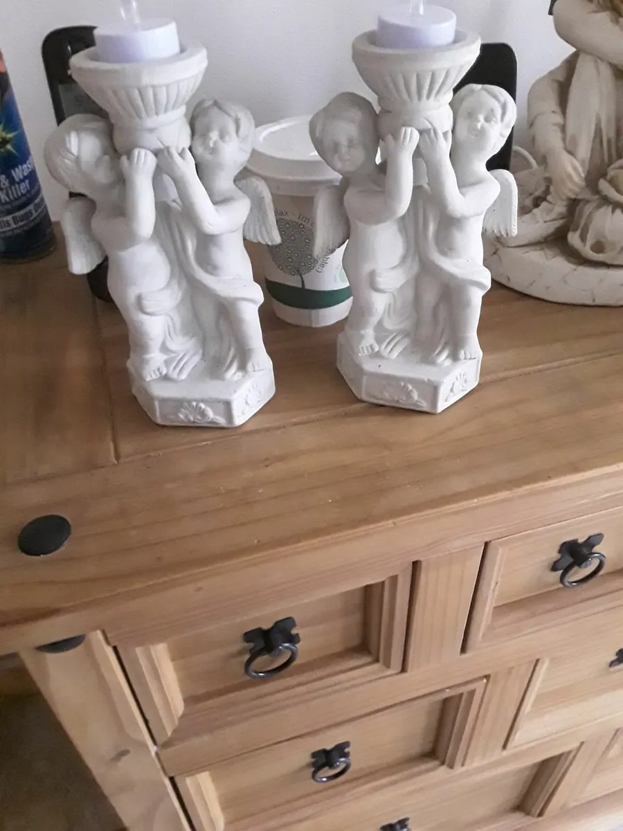 Two candle holders good condition - Image 4