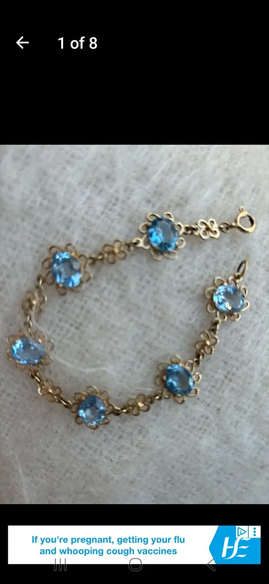 9ct gold bracelet - Image 1