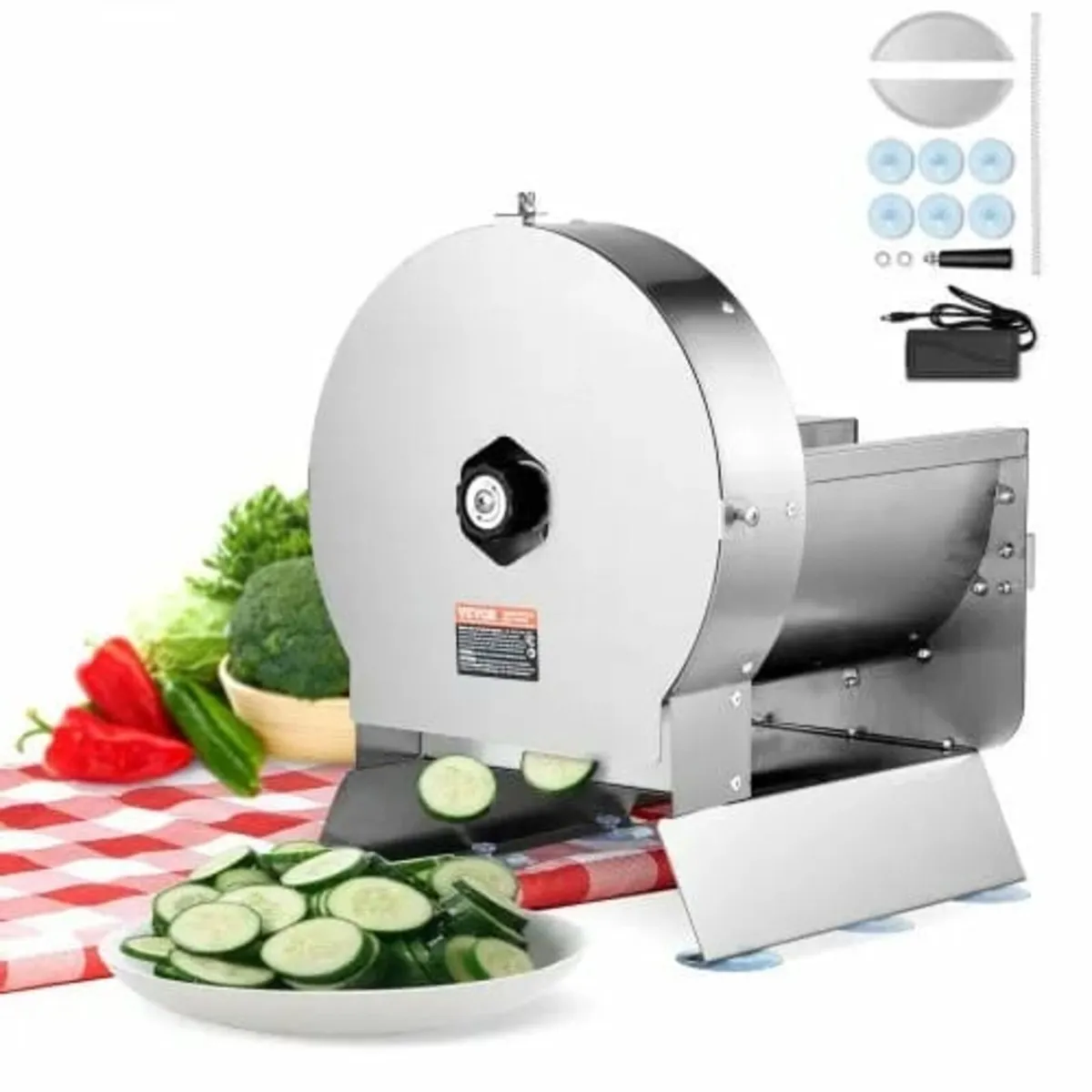 Electric Vegetable Slicer, 0-0.5"/0-12mm Thickness - Image 1