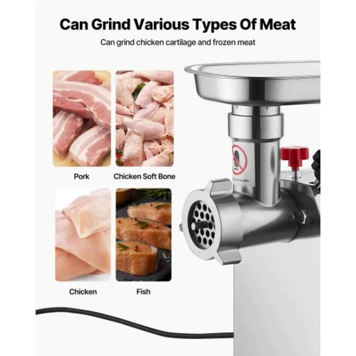 Commercial Electric Meat Grinder, 4.17 kg/min Capa - Image 4