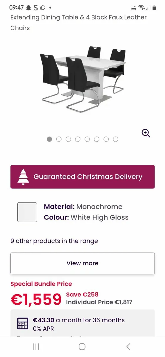 Dining table set - Image 1