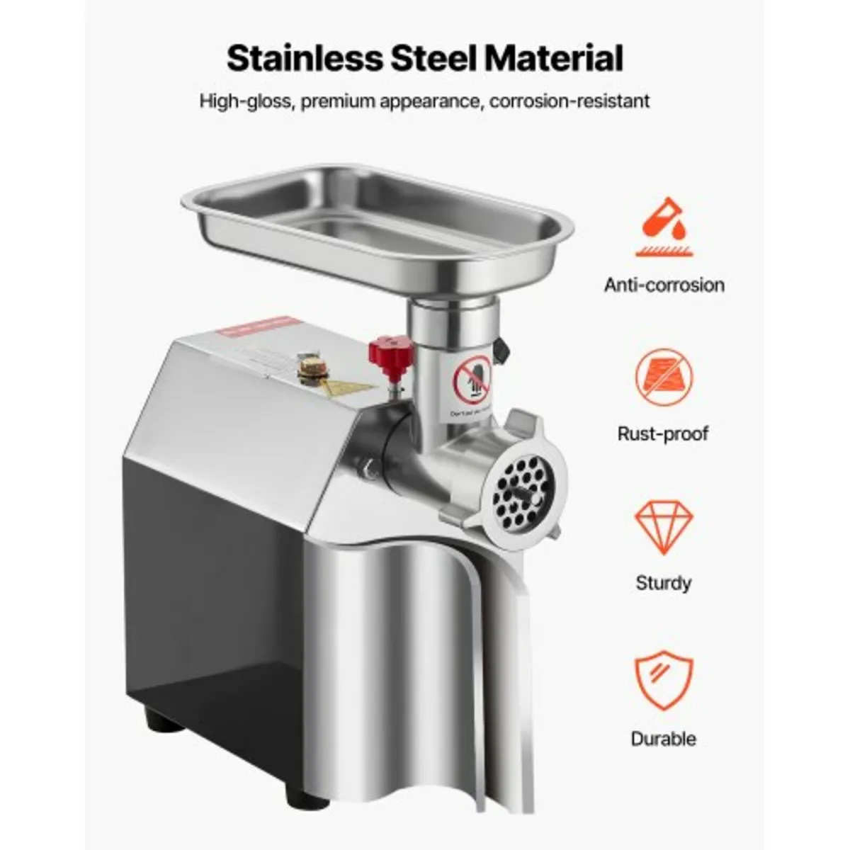 Commercial Electric Meat Grinder, 2.27 kg/min Capa - Image 3