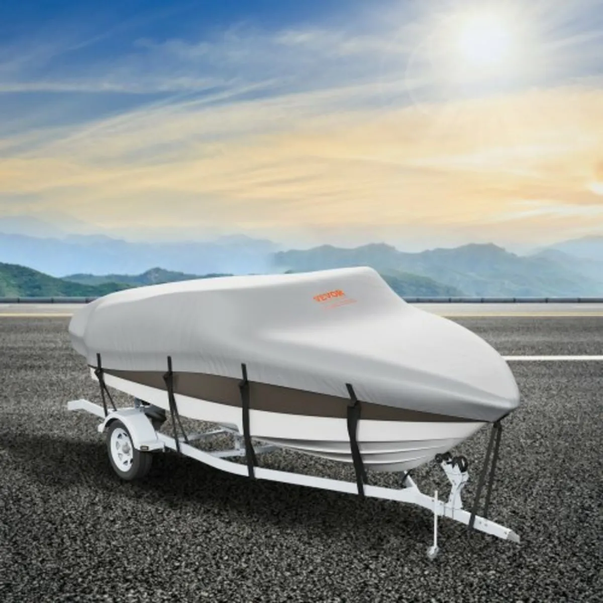 Boat Cover, 5180-5790 mm Trailerable Waterproof Bo - Image 2