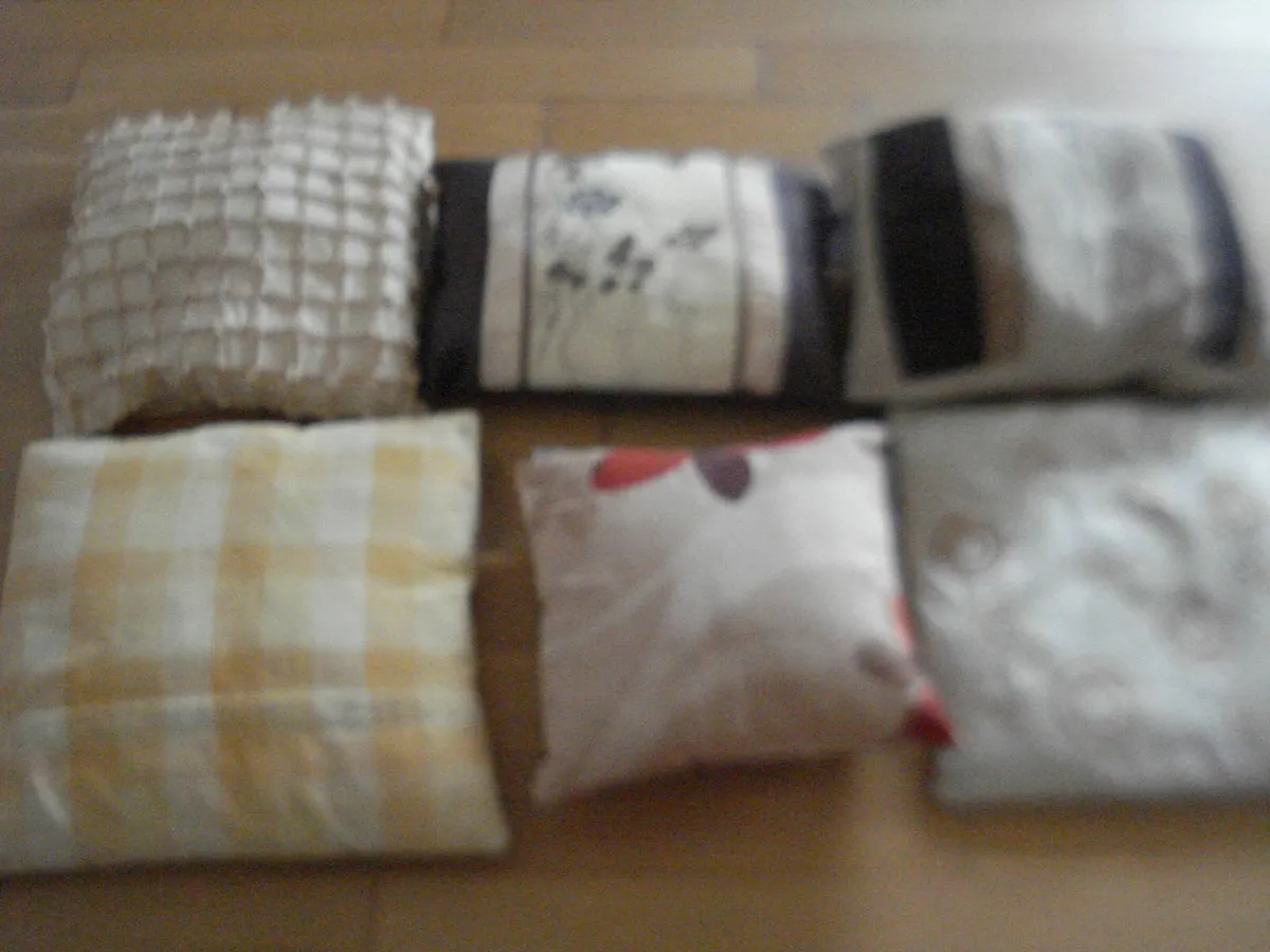 6 ASSORTED CUSHIONS  OF VARIOUS SHAPES & SIZES. - Image 3