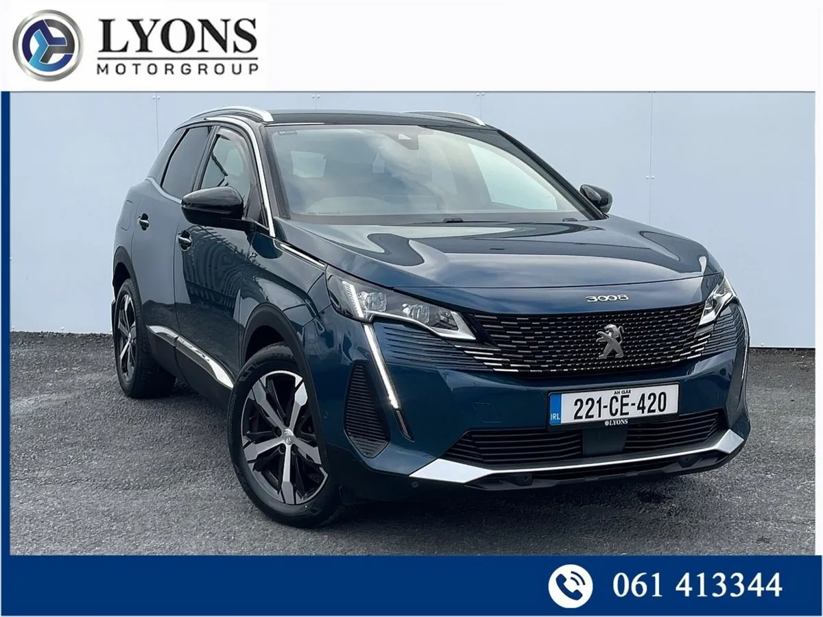 Peugeot 3008 1.5 BlueHDi 130bhp GT Black Pack, €10 - Image 1