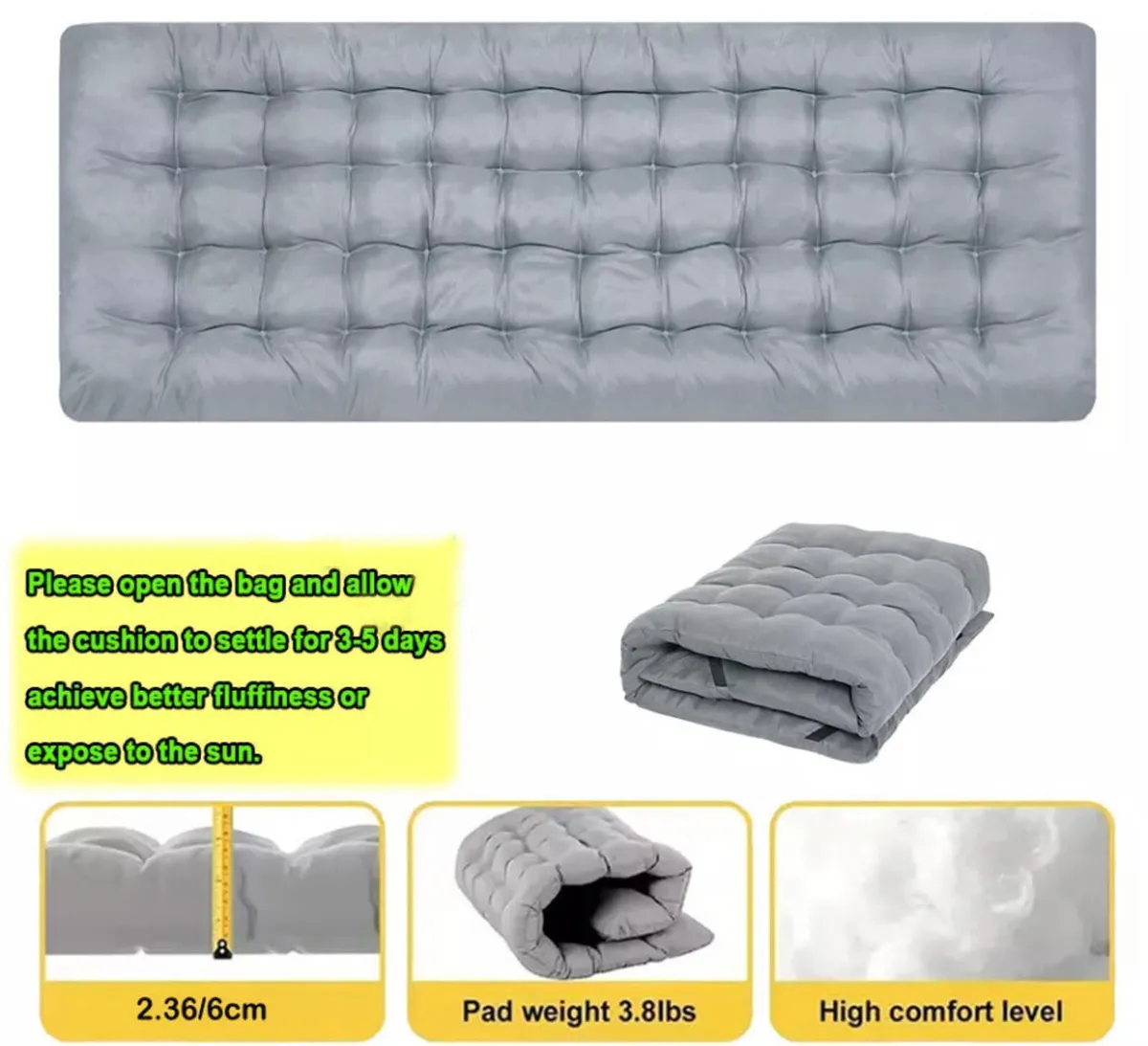 Portable Folding Bed with Mattress - Image 4