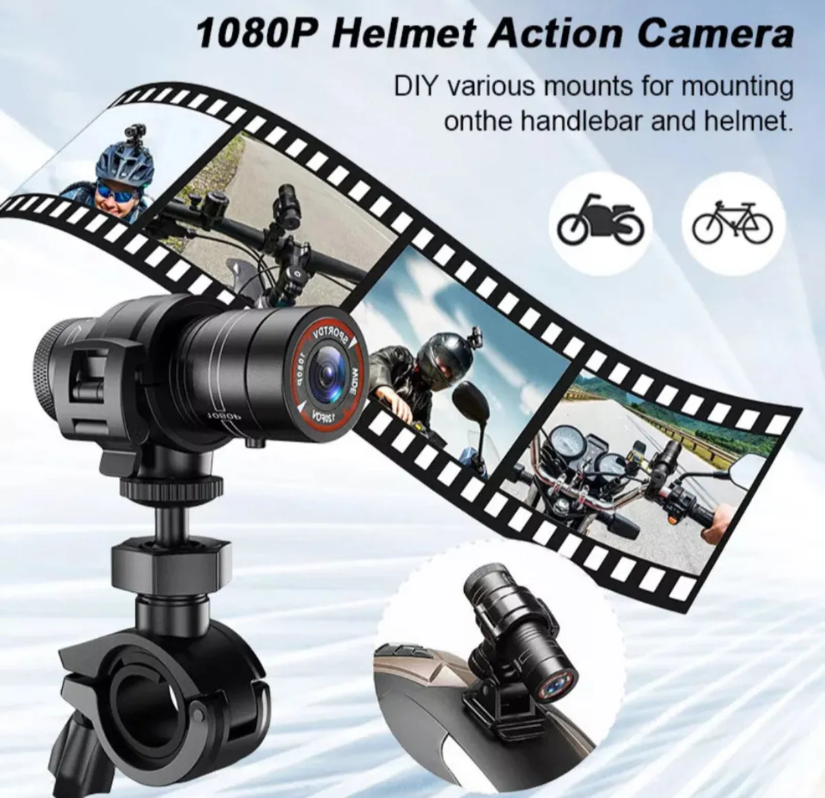 NEW Motor Bike Bicycle Camera Helmet/Handle Bar - Image 4
