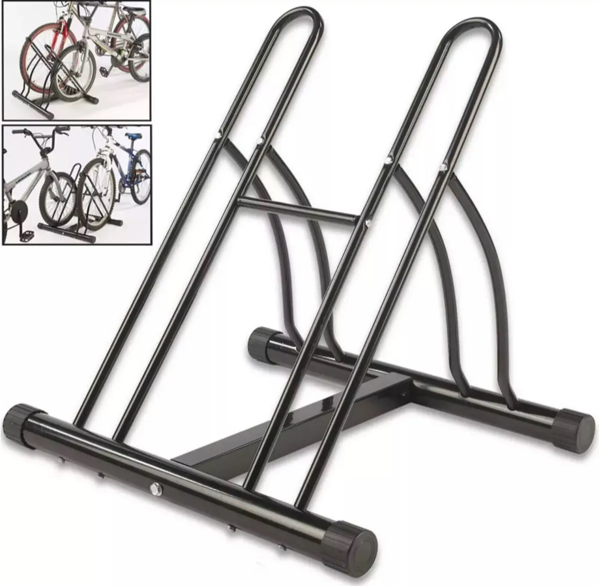 NEW Double Bike Parking Stand Bicycle Storage Rack - Image 1