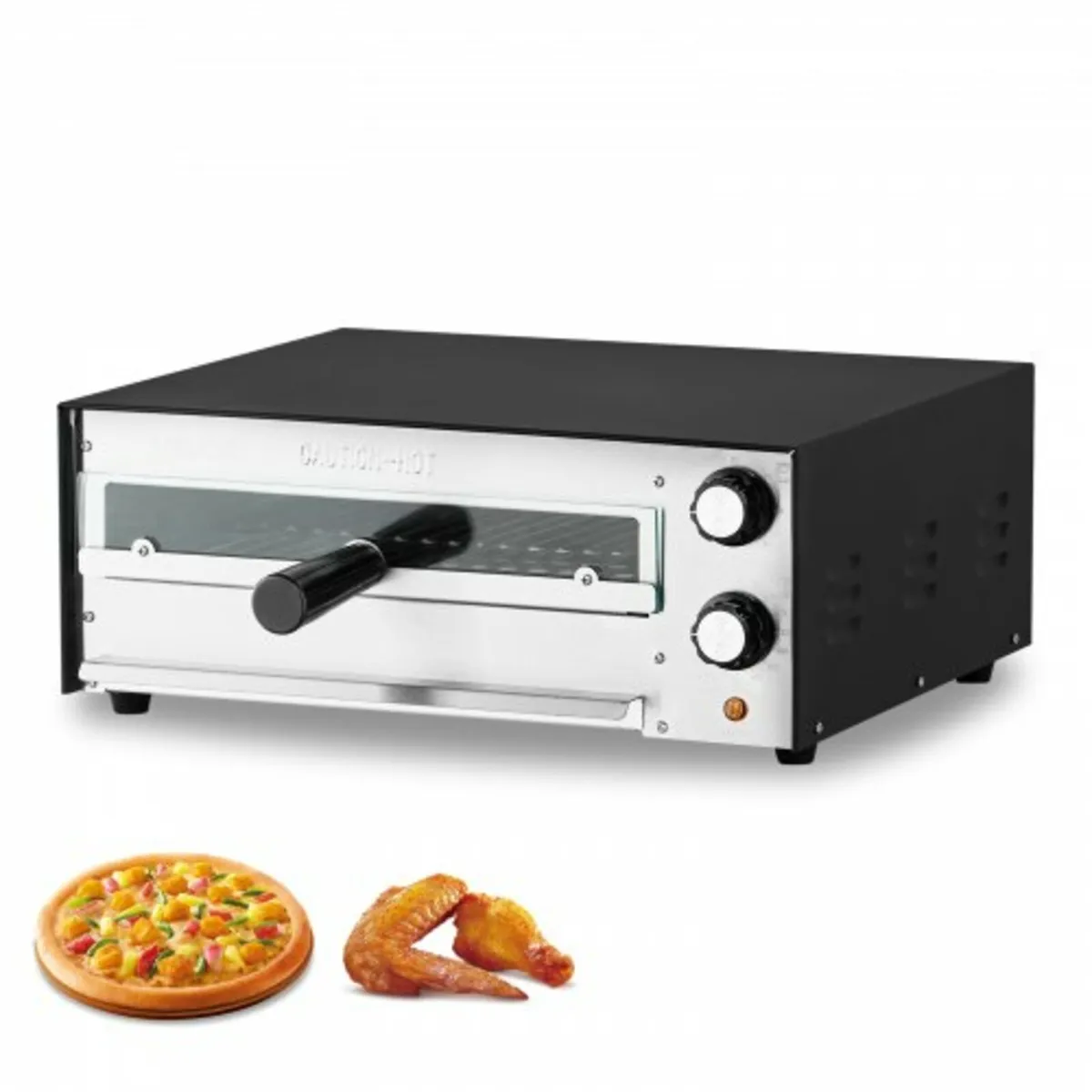 Electric Pizza Oven, 12-inch Countertops Pizza Ove - Image 1