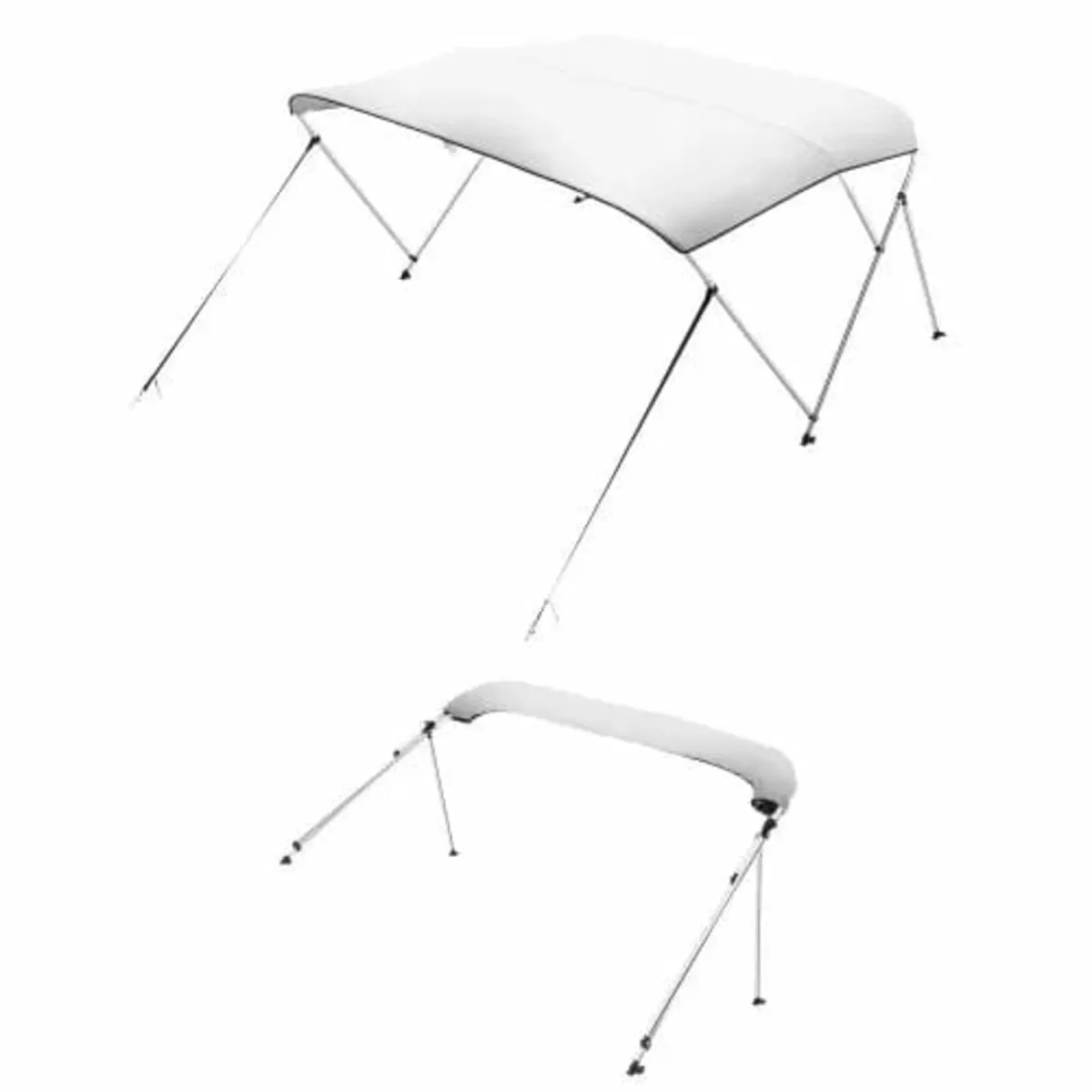 3 Bow Boat Bimini Tops, 600D Polyester Canopy with - Image 1