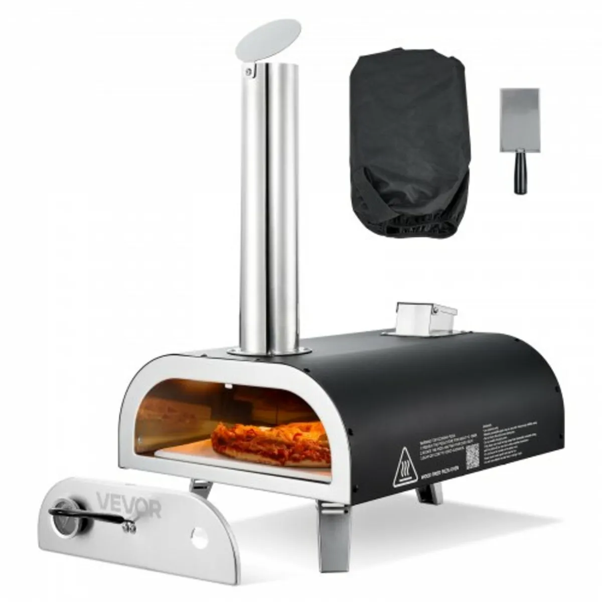 Outdoor Pizza Oven, 12 Inch Wood Fired Pizza Ovens - Image 1