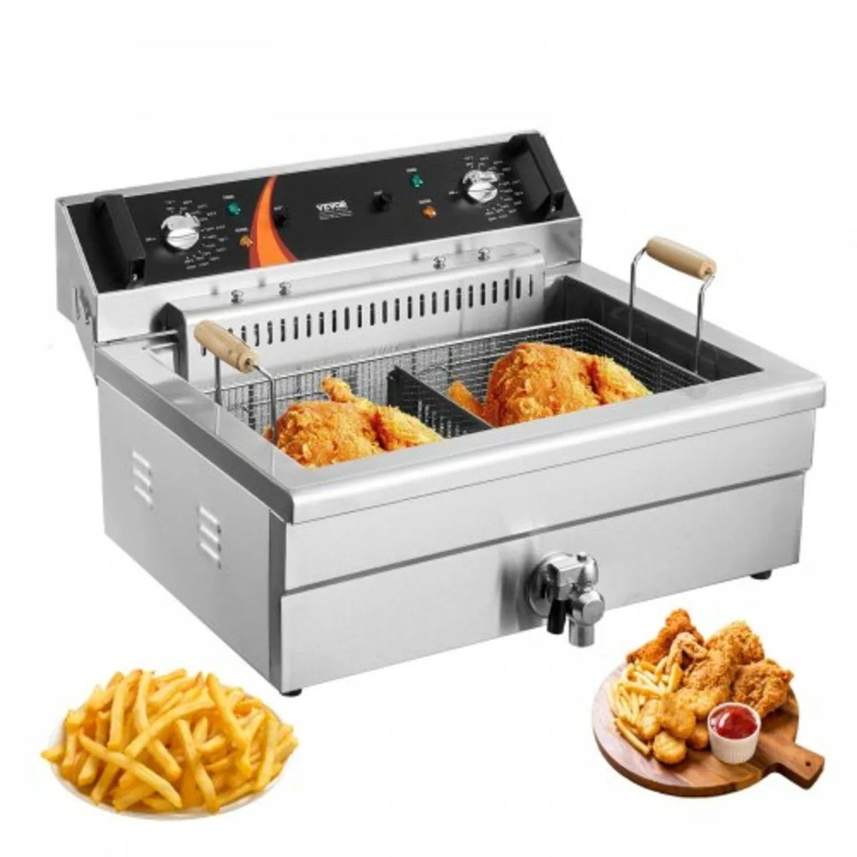 Commercial Deep Fryer, 3000W Electric Turkey Fryer - Image 1