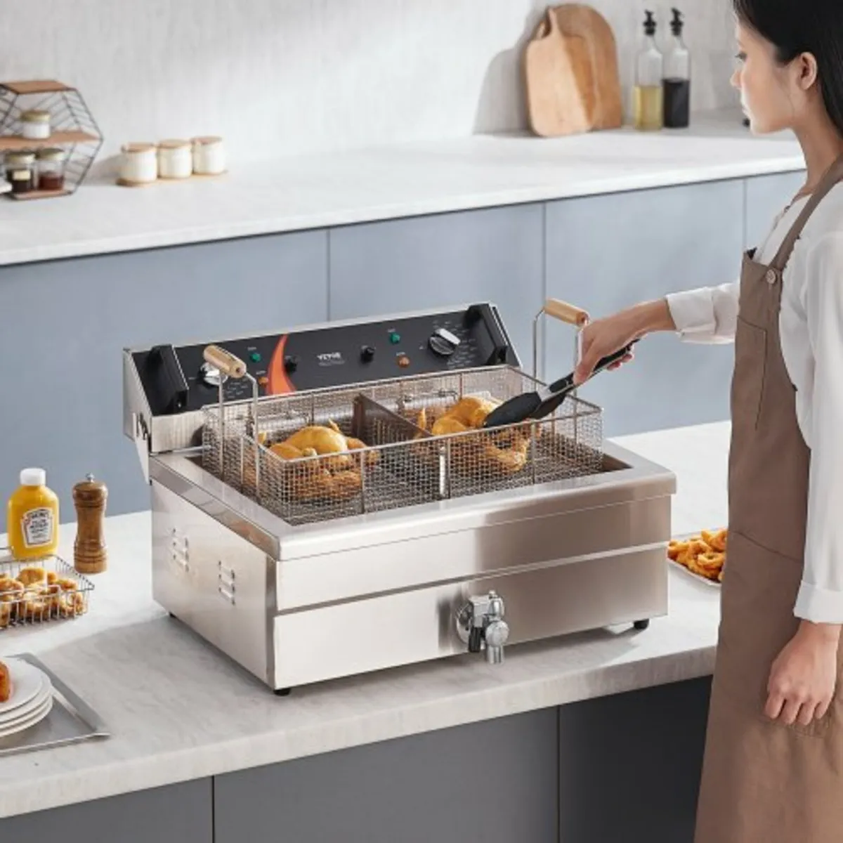 Commercial Deep Fryer, 3000W Electric Turkey Fryer - Image 4