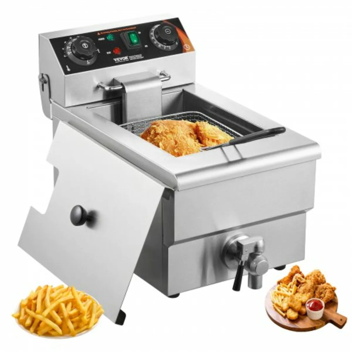 Commercial Deep Fryer, 3000W Electric Countertop F - Image 1