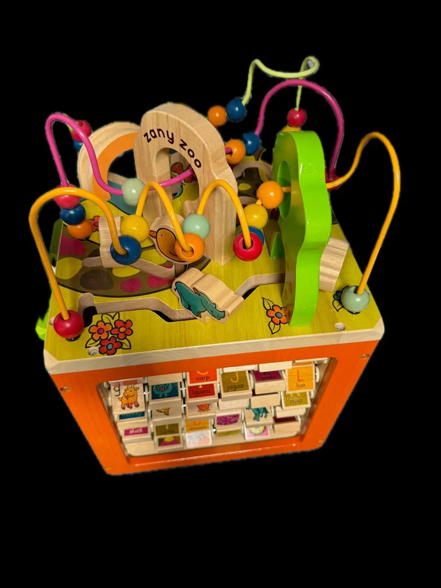 Zany Zoo Wooden Activity Cube Assortment - Image 1