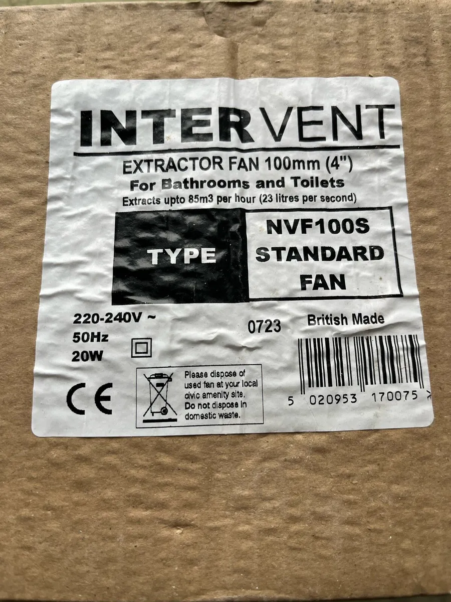 3 Intervent extractor fans - Image 2