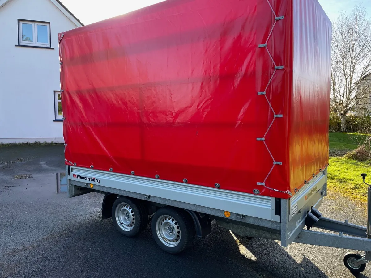 German 10x6 covered twin axle trailer - Image 1