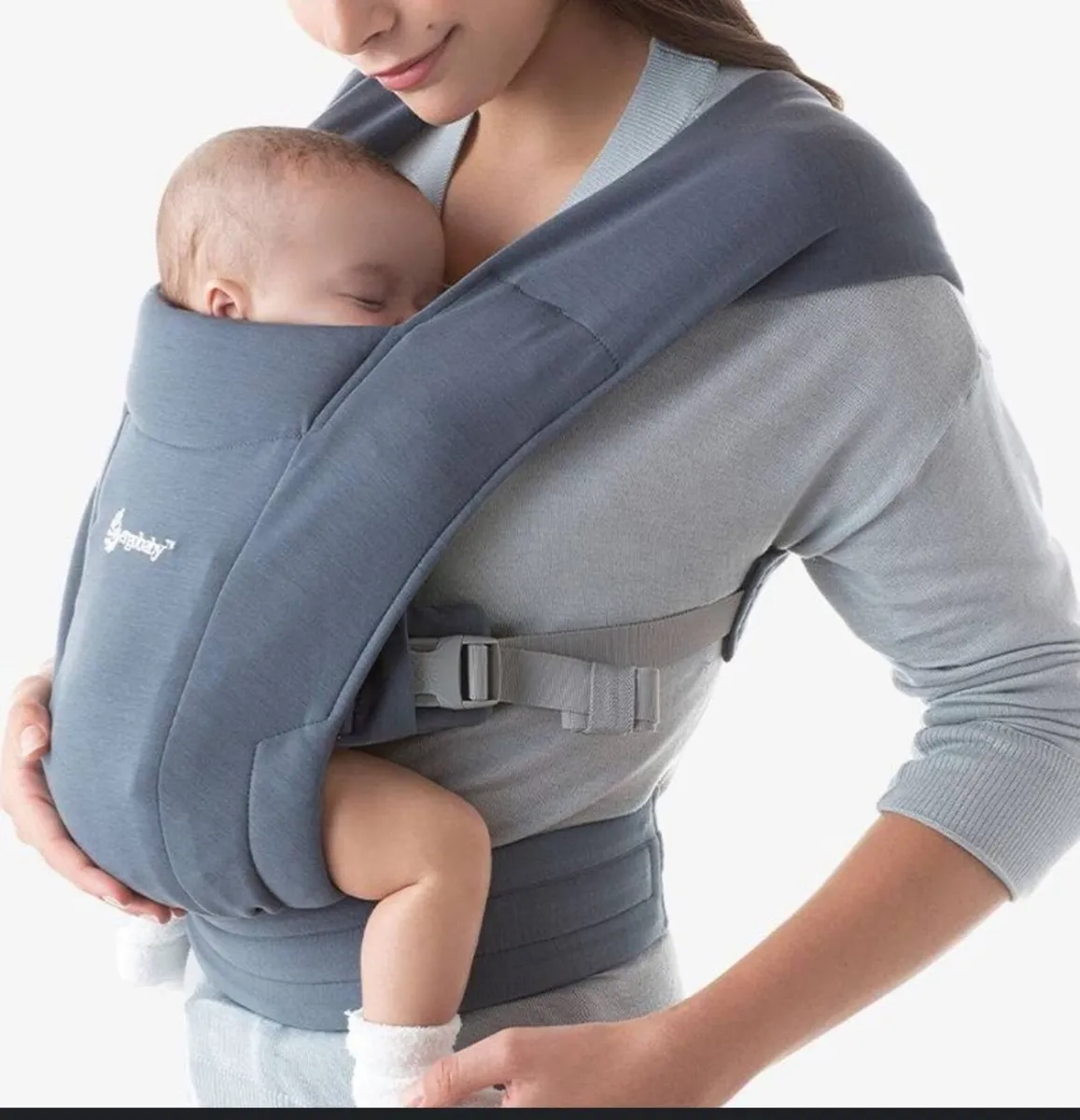 Ergobaby Embrace From Newborn - Slate Blue - Image 2