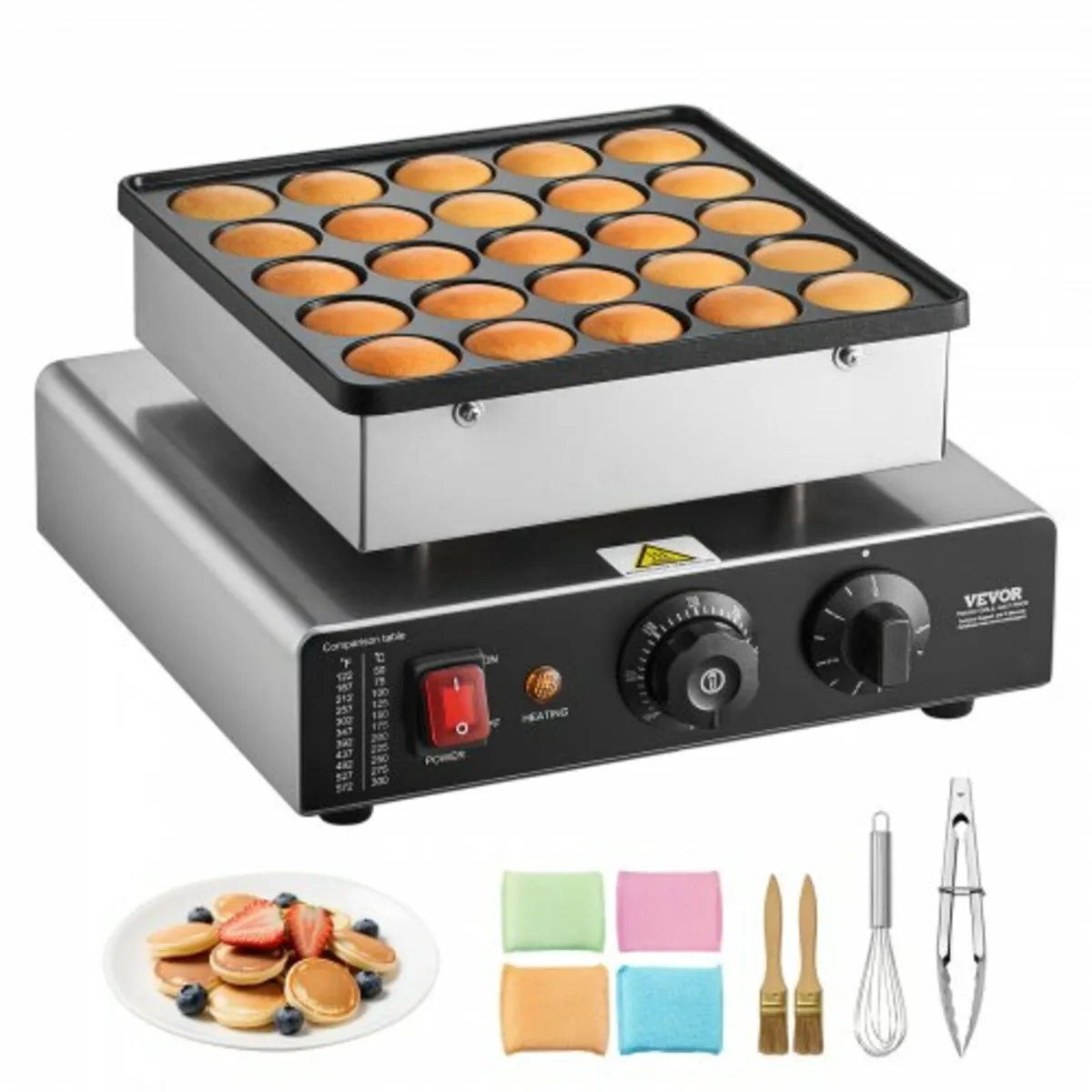 Mini Pancake Maker, 25PCS 43mm Diameter Dutch Muff - Image 1