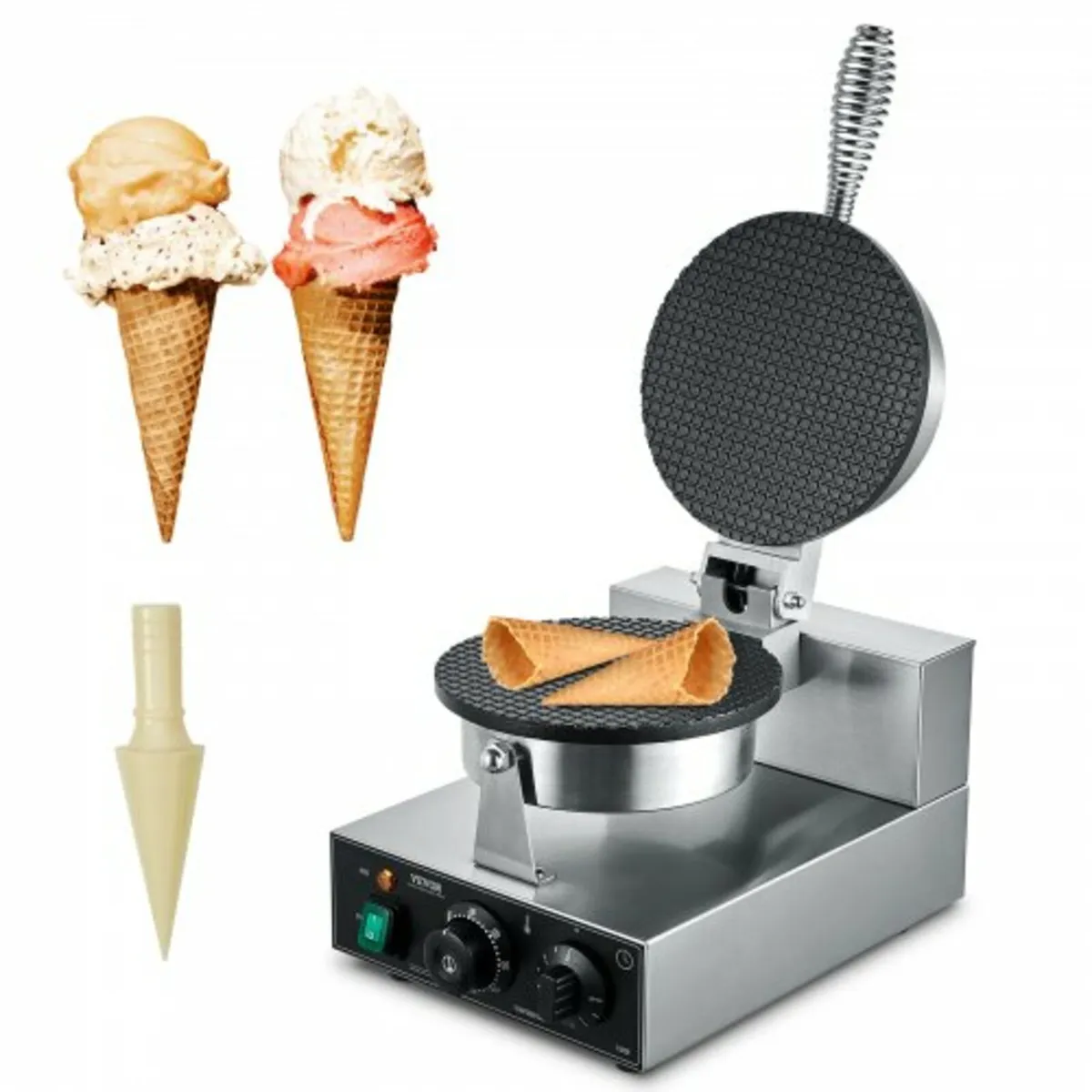Electric Ice Cream Cone Maker, Commercial 1230W Wa - Image 1