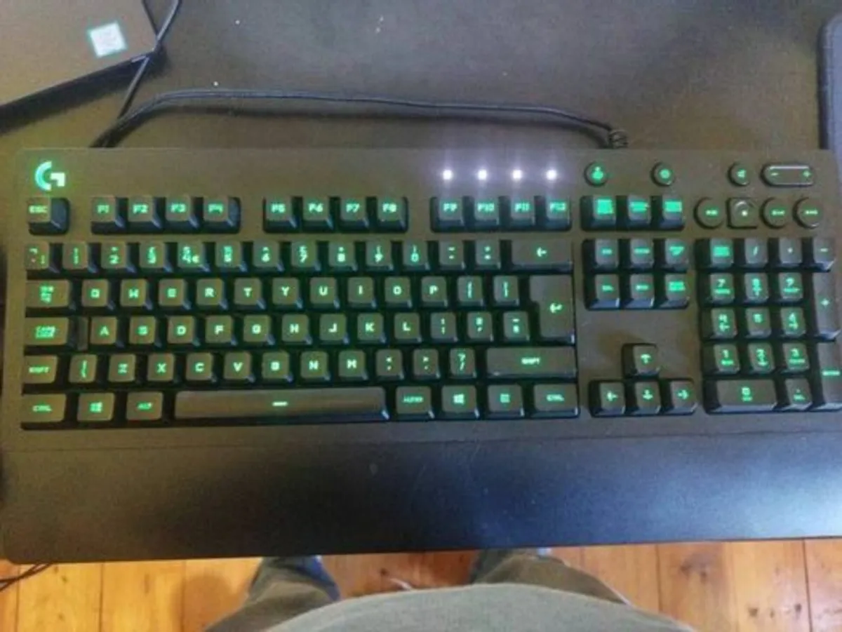 Logitech G Gaming Keyboard & Razer Abyssus mouse - Image 1