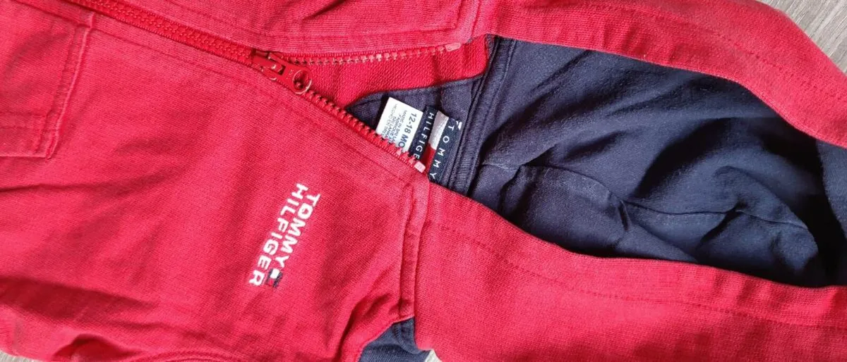 Tommy Hilfiger hoodie 12/18 months - Image 1